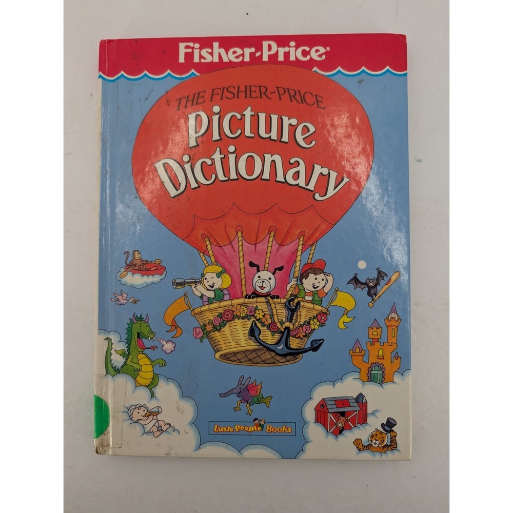 The Fisher Price‎ Picture Dictionary Hardcover Book Little People Vintage 1987